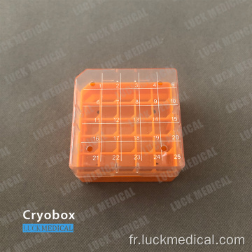 Cryobox pour le rangement cryovial PC plastique